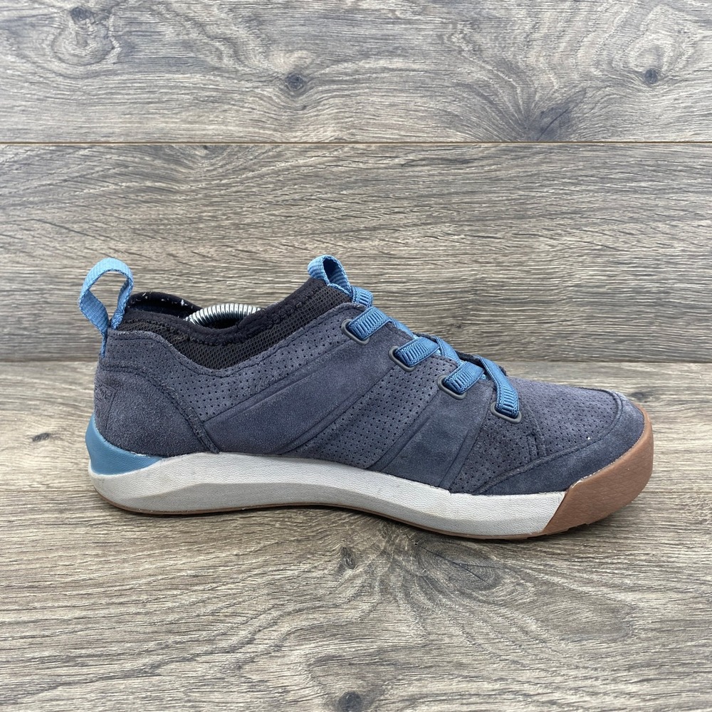 L.L. Bean Vista Low Lace Women 8 Blue Grey Suede Hiking Sneaker 508519 - Picture 5 of 12
